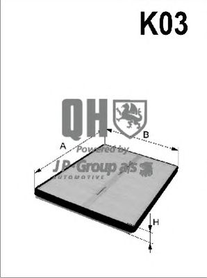 JP GROUP 3028100209 -  Фильтр воздуха в салоне